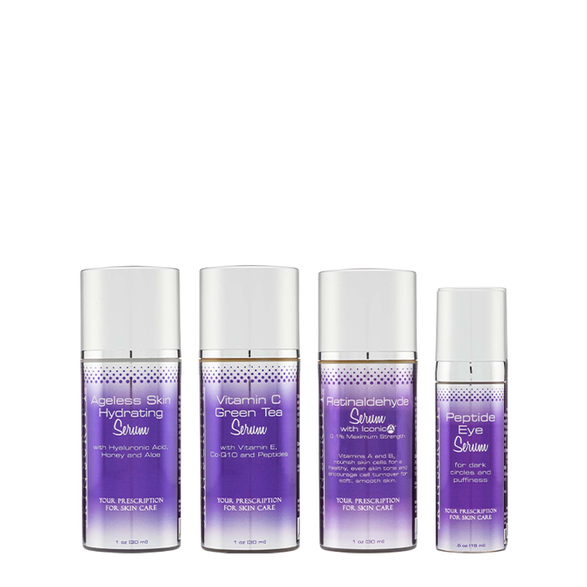 Skin Script The Lite Restore Four Kit brightens and evens out skin tone while hydrating and reducing the signs of aging.