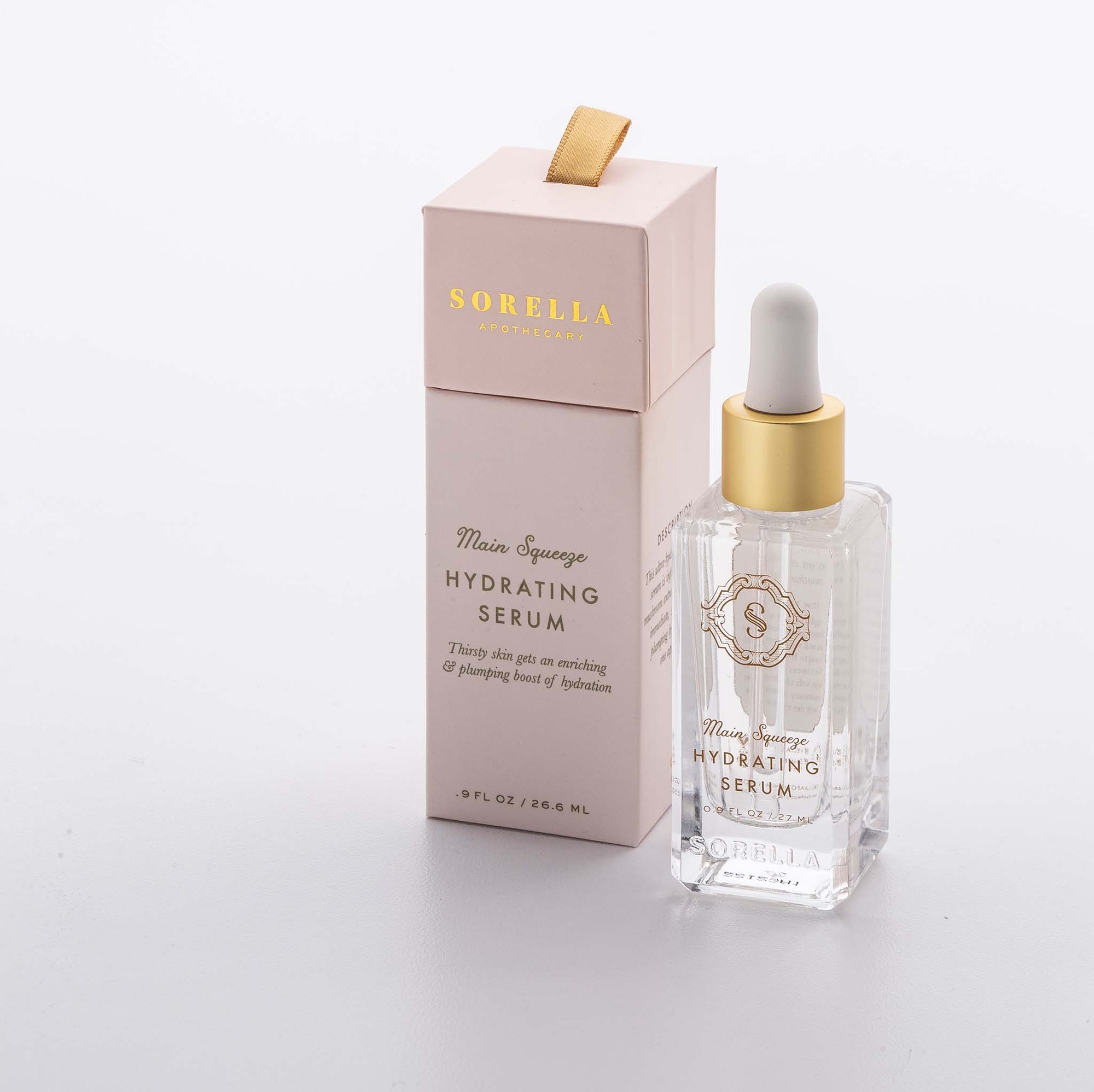 Main Squeeze Hydrating Serum is an ultra-hydrating, lightweight serum that is  immediate, super-increased, plumping hydration in just one application