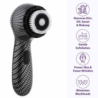 Michael Todd Soniclear Petite Cleansing Brush removes dirt, oil, makeup, minimizes breakouts and is a gentle exfoliant. 