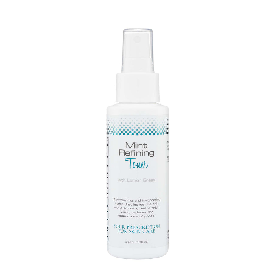 Skin Script Mint Refining Toner uses lemongrass as a natural astringent to tighten pores for smooth refreshed skin.